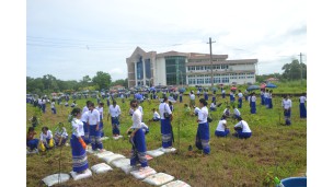သမဝါယမနှင့်စီမံခန့်ခွဲမှုပညာတက္ကသိုလ်(သန်လျင်)၂၀၂၄ ခုနှစ်၊ မြန်မာအမျိုးသမီးများနေ့ အထိမ်းအမှတ်အကြိုသစ်ပင်စိုက်ပျိုးပွဲအခမ်းအနားကျင်းပခြင်း